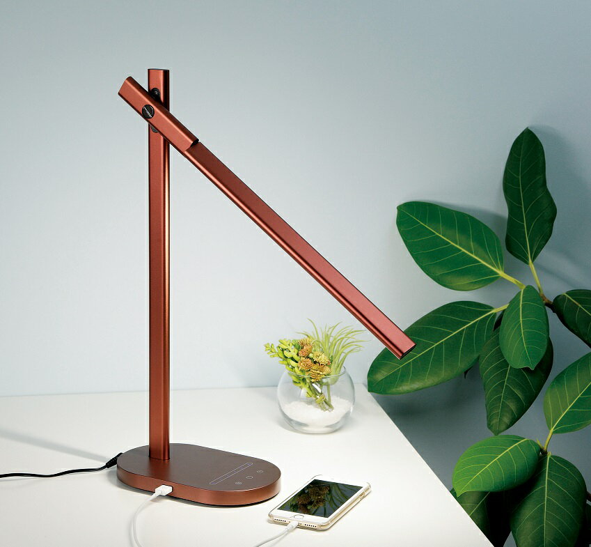 LED ツインリフラクションランプ オリンピア照明 MotoM ブランド GS1705CA (カカオ) インテリア USB ス..