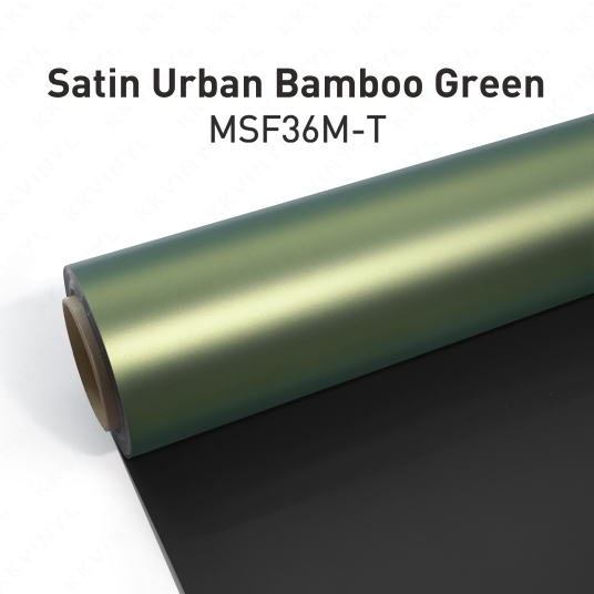 KKVINYL カーラッピングフィルム Satin Urban Bamboo Green MSF36M-T (1.52mx18m)