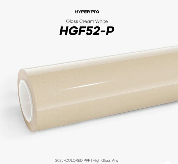 KKVINYL HyperPRO カラーPPF Gloss Cream White HGF52-P(1.52mx15m)