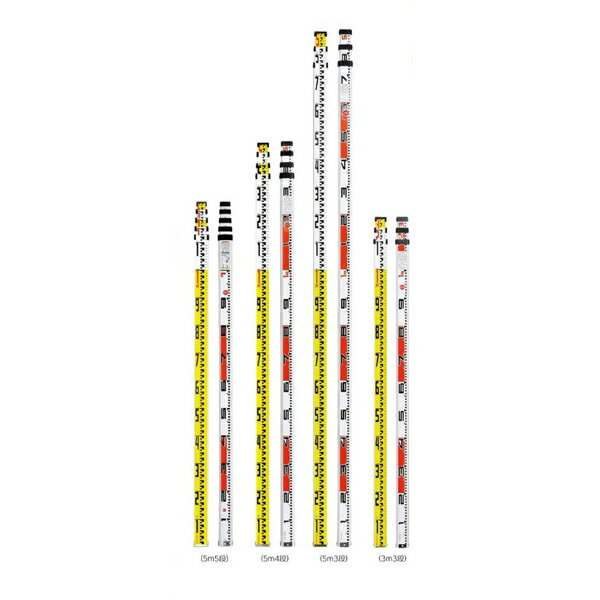 Rakuten - アルミスタッフスタッフ33 3m3段 HSTF-33スタッフ53 5m3段 HSTF-53スタッフ54 5m4段 HSTF-54スタッフ55 5m5段 HSTF-55ステンレス製底金具付【ハイビスカス】【ランドアート】【売れてます！】【送料無料】