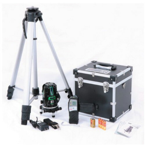 Rakuten - リアルグリーンレーザー墨出器 G-410SR セット受光器 GL-RE4 ロッドクランプ GL-RC エレベーター三脚 LET-B【Myzox】【マイゾックス】【送料無料】