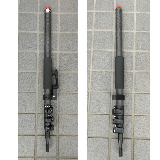 Rakuten - 【新品】カーボンポール　伸縮式4段（710mm〜1,810mm）水準器一体型　T92-T-1.8ブラケット一体型　T92-T-1.8&T91S【送料無料】