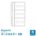 ＼Point5倍／【システム手帳リフィル Keyword】【メール便対象】キーワード バイブルサイズ カードホルダー (WWR201) その1