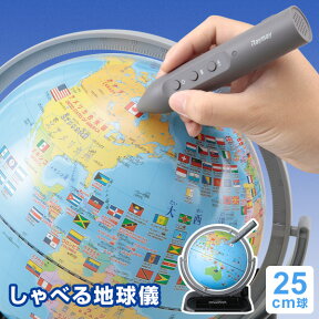 ＼LINEクーポンで100円OFF／【地球儀】【ラッピング無料】しゃべる地球儀 国旗付 トイ 子供用 25cm球 メーカー直販 最新レイメイOYV403 誕生日 入学祝い Xmasプレゼント 2024/04