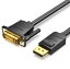 DP DisplayPort to DVI変換ケーブル (2m) DP出力 DVI入力 単方向 DisplayPort Ver1.2 ラッチ付き オス/DVI デュアルリンク 24ピンDVI-Dオス