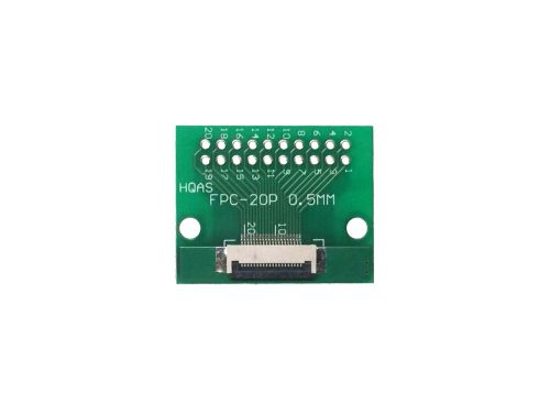 FPC/FFC （20ピン） フラットケーブル to ピンヘッダ 変換基盤 0.5mm/1.0mmピッチ両対応 to 2.54mmピッチ フラットケーブル信号の抽出..