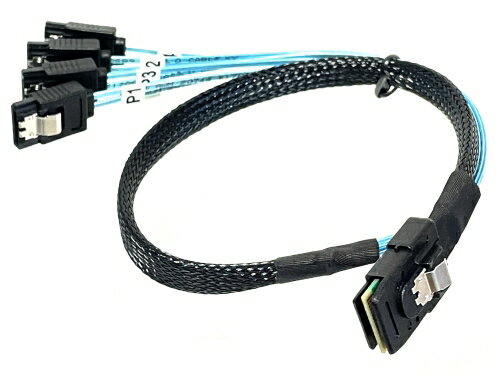 SFF8087 Mini-SAS 4台用 接続ケーブル 4ポートSASホストバス・アダプタ用
