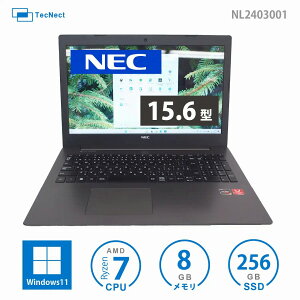 NEC Ρȥѥ PC-NS600MAB2 Windows11 AMD Ryzen 7 7200U 8GB SSD 256GB Radeon RX Vega 10 Graphics ֥롼쥤ɥ饤  15.6 եHD