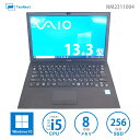 【持ち運び楽々/事務におすすめ2万円台モバイル】SONY VAIO VJS131C11N 中古ノートパソコン 13インチ ノートパソコン 13.3 中古 メモリ 8GB CPU Core i5 6200U パソコン corei5 中古ノートパソコン Windows10 ノート パソコン 格安パソコン acアダプター SSD 有 送料無料