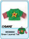 【Webkinz】Green Layered Tee