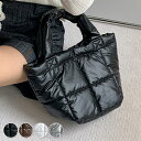 ハンドバッグ 小さめ レディース 黒 キルティング おしゃれ かわいい ミニ コンパクト 軽量 鞄 ポケット付き マグネットボタン バックハンドル 綿 通勤用 ...