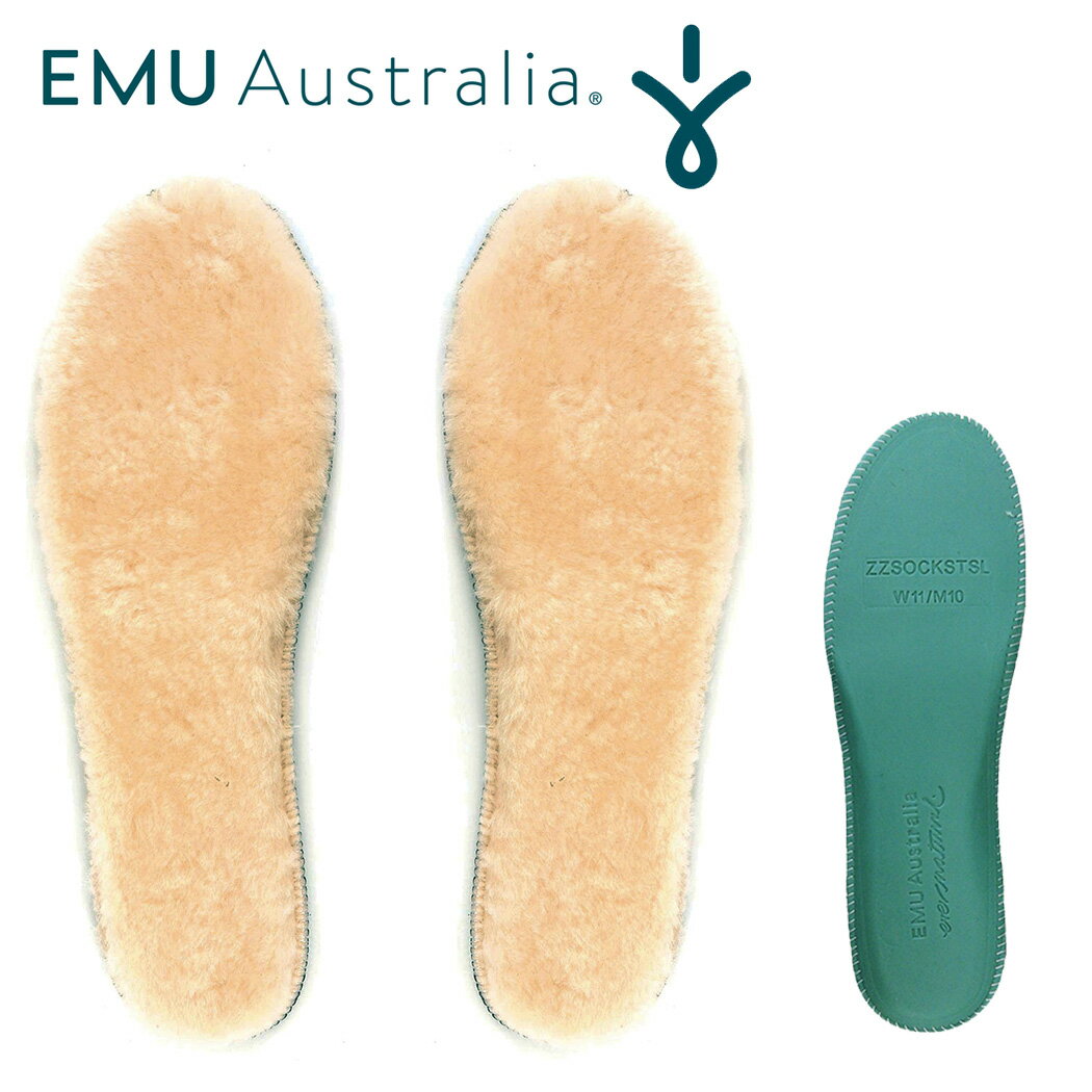 EMU Australia エミューオーストラリア Sheepskin Insole Slim インソール レディース メンズ 秋冬 靴 シューズ ブーツ 中敷 細身 保温 暖かい ボア ふかふか もこもこ ウォータープルーフ シープスキン 滑りにくい 防臭 蒸れにくい 22cm 23cm 24cm 25cm 26cm 27cm 28cm 1