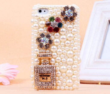 【送料無料】iPhone6s iPhone6 Plus iPhone5 iPhone5s iPhone5c ケース アイフォン6sプラス アイフォン6 アイホン6s アイフォン5s XperiaA GalaxyS4 GalaxyS3 GalaxyS3α XperiaZ スマホカバー ラインストーン デコ キラキラ 瓶 花 iPhoneケース