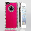 iPhone SE iPhone5s ケース ハード iPhone5 アイフォン5 アイフォン5s スマホカバー デコ かわいい メタル 金属 ラインストーン