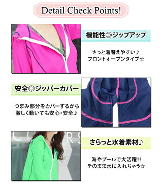 ラッシュガード レディース 長袖 おしゃれ 大きいサイズ 水着体型カバー用 フィンガーホール 20代 30代 40代 大人 フード付き 無地 シンプル 日焼け対策 女性 指穴付き S M L XL 2XL ネイビー ブラック黒 ホワイト白 ショッキングピンク ミント 露出控えめ