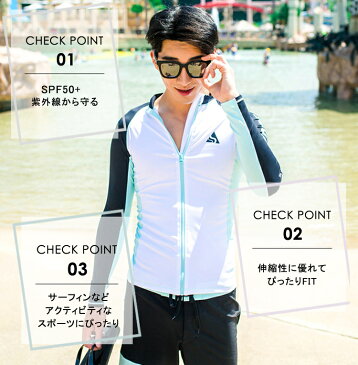 水着 メンズ ラッシュガード 長袖 単品 韓国 ファッション SHEBEACH MINT MONDAY RASHGUARD シービーチ 正規品 M L XL 安全 海 男性 ジム サーフィン 擦り傷対策 クラゲ対策 トップス SPF50+ 日焼け対策 紫外線対策 ロゴ入り 即日発送