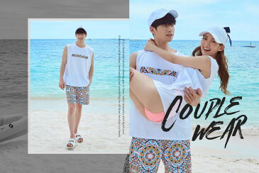 水着の上に着る Tシャツ ノースリーブ ラッシュガード UPF50+ レディース メンズ 韓国 ファッション SHEBEACH シービーチ 正規品 シンプル おしゃれ かわいい 大人 夏 フェス 海 プール リゾート アウトドア カップル ペア コーデ お揃い 伸縮性あり ホワイト 水着