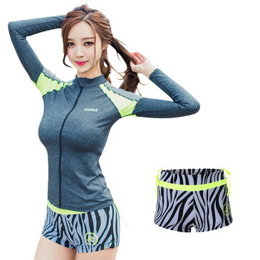 水着 レディース ショートパンツ 単品 韓国 ファッション SHEBEACH RIPPLE ZEBRA SHORTS シービーチ 正規品 かわいい S M L 7号 9号 11号 女性 安全 海 ジム 体型カバー ショーツ パンツ UPF50+ 紫外線対策 ロゴ入り