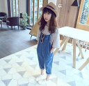 サロペット 子供服 オーバーオール キッズ サロペット 韓国 子供服 女の子 男の子 パンツ ジュニア2color!韓国サロペット パンツ キッズ ジュニア 子供服 ボトムス ロングパンツ 長ズボン オーバーオール 女の子