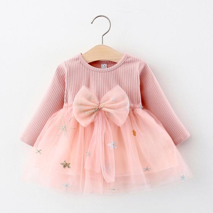 Rakuten - ワンピース　子供服 キッズ 子供 長袖ワンピース 子供ワンピース 長袖 リボン コットン ふわふわ チュール 春 夏 チュール ピアノ 結婚式 発表会 卒園式 入園式 入学式 韓国 パーティー