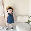 【送料無料】2点セット!キッズ ベビー服 オーバーオール 子供服 デニム スカート サロペット ジーンズ 女の子 秋 冬 春 ジュニア おそろい 洋服 オシャレ...