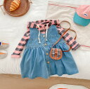 【送料無料】ジャンスカート サロペットワンピース キッズ ベビー服 オーバーオール 子供服 デニム スカート サロペット ジーンズ 女の子 秋 春 ジュニア お...