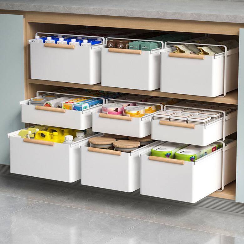 収納ラック キッチン 収納 引き出し 調味料 ラック 調味料収納ラック キッチン 収納 台所収納 スライドラック 大容量 キッチン収納ラック 隙間収納 組立簡単(3)