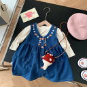 【送料無料】オーバーオール ジャンスカート サロペットワンピース キッズ ベビー服 子供服 デニム スカート サロペット ジーンズ 女の子 秋 春 ジュニア お...