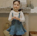【送料無料】オーバーオール ジャンスカート サロペットワンピース キッズ ベビー服 子供服 デニム スカート サロペット ジーンズ 女の子 秋 春 ジュニア おそろい 洋服 オシャレ 90cm 100cm 110cm 120cm 130cm 140cm 150cm