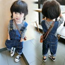 オーバーオール パンツ カジュアル デニム ロングパンツ こども デニムサロペット ベビー ジュニア KIDS 子供服 ジーンズ デニム オールインワン パンツ サロペット 無地 カジュアル 女の子 80cm　90cm 100cm 110cm 120cm