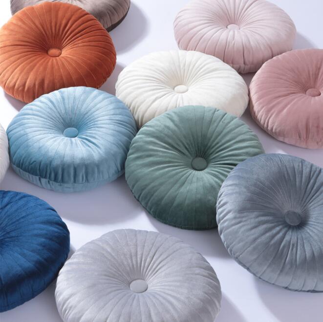 クッション おしゃれ フロアクッション 約35×8cm 丸 ラウンドクッション 座布団 韓国 インテリア クッ..