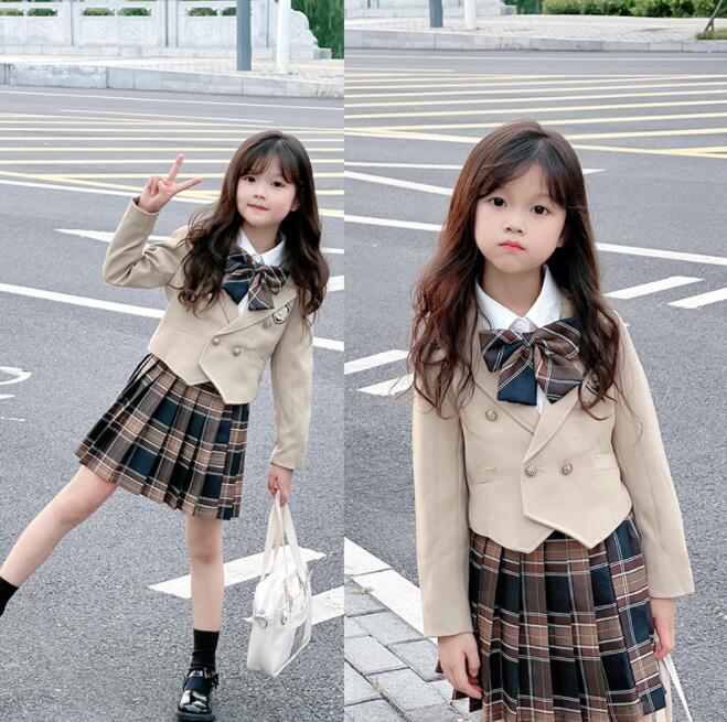 Rakuten - 入学式 卒園式 スーツ 女の子 3点セット 入学式 子供服 女の子 チェック柄 小学校 入学式 女の子 キッズ フォーマル 卒園式 スーツ女の子 女の子 フォーマルスーツ 七五三 発表会 キッズ 入園式 卒業式