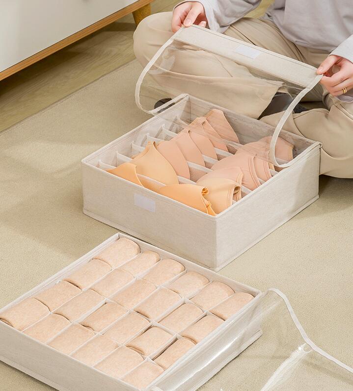 下着収納ボックス 引き出し仕切り 蓋付き 大容...の紹介画像3