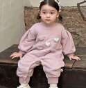 ロンパース 中綿入り 長袖 女の子 ベビー服 新生児 ベビー カバーオール 長袖 韓国 赤ちゃん 服 赤ちゃん服 おしゃれ かわいい スウェット 66 73 80 90 春 秋 冬 秋冬