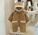 着ぐるみ ロンパース ベビー 裏ボア フード付き ベビー服 新生児服 あったか カバーオール 男の子 女の子 ボア もこもこ 寝袋 秋冬 パジャマ ベビーウェア ふわふわ クリスマス 長袖 マタニティ 出産祝い 誕生日