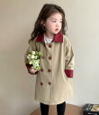 トレンチコート キッズ ロングコート 子供 キッズ スプリングコート 女の子 春秋コーデ 子供服 アウター 子ども ガールズ ジュニア きれいめ おしゃれ 可愛い かわいい フォーマル ベージュ 卒業式 入学式 子ども服