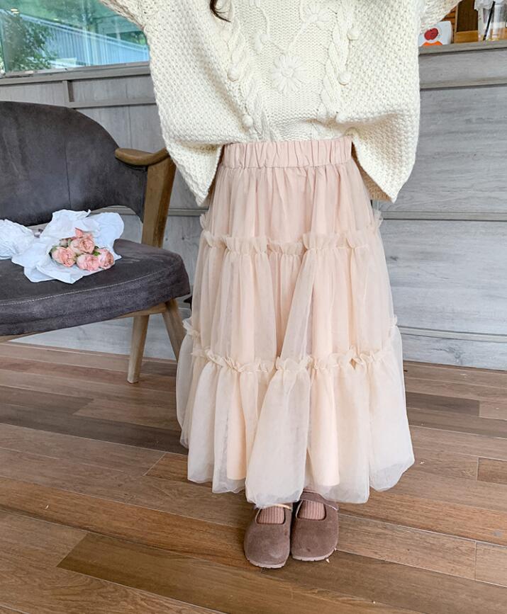 チュールスカート キッズ 女の子 子供服 無地　春 秋 110cm 120cm 130cm 140cm　150cm　160cm　女の子 ハロウィン コスプレ シンプル 発表会 カジュアル ジュニア おしゃれ かわいい teddytan-10014828 OKFURNITURE サンプル画像2