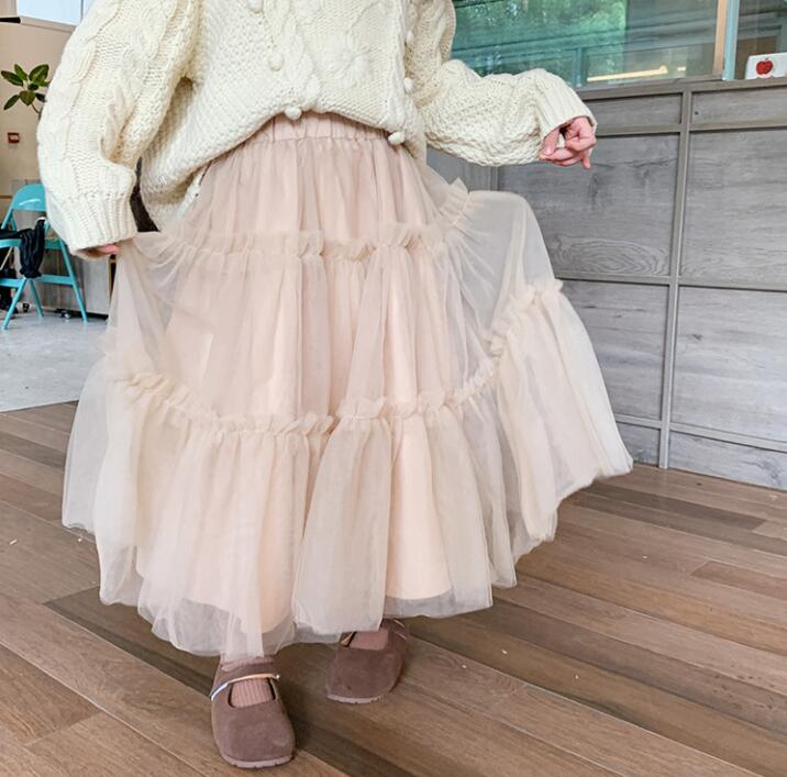 チュールスカート キッズ 女の子 子供服 無地　春 秋 110cm 120cm 130cm 140cm　150cm　160cm　女の子 ハロウィン コスプレ シンプル 発表会 カジュアル ジュニア おしゃれ かわいい teddytan-10014828 OKFURNITURE サンプル画像3