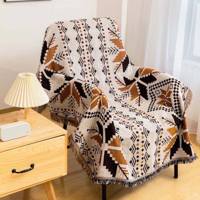 マルチカバー ソファー 北欧 ボヘミアン 長方形 おしゃれ ベッド こたつカバー ニット ソファーカバー ..