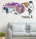 送料無料 世界地図 壁掛け時計 World Map おしゃれ オシャレ 北欧モダン 特大 時計 掛け時計 壁掛け 見やすい 長時間航続 かわいい 円形 装飾品 ...