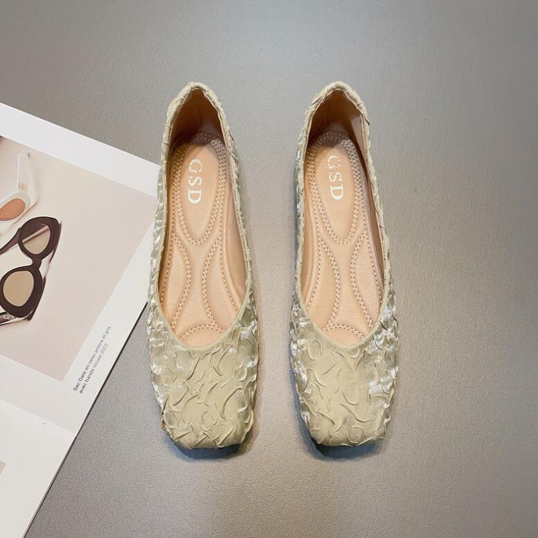 パンプス 痛くない　夏 オフィス ローヒール ぺたんこ バレエシューズ　フラットパンプス 走れる 　フラットシューズ 通勤 パンプス　通勤 通学　柔らか　スクエアトゥ