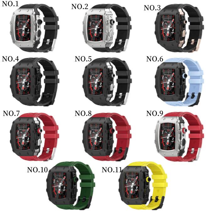 送料無料 Apple Watch S8 交換用バンド 44MM/45MM Apple Watchの改造 オールインワンバンド インサートドリル アップルウォッチ バンド バンド 一体型 バンド 交換用バンドメンズ apple watch 高級 一体型 バンド 高級ベルト