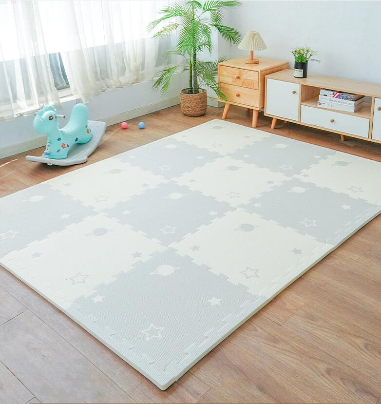 Rakuten - ジョイントマット 防音 保温 抗菌 防臭 水洗いOK 組み合わせ 57*57cm　厚さ2cm 単色 ベビー プレイマット パズルマット　キッズマット カーペット 断熱 キッズ マット ベビーマット 赤ちゃん ジョイント 送料無料