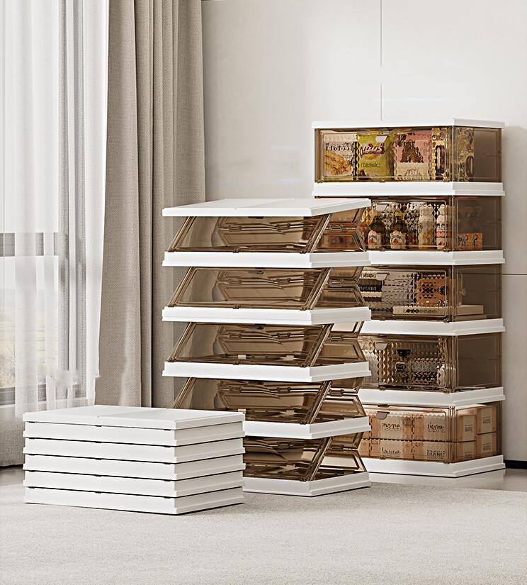 【折りたたみ 収納ボックス】収納ケース 収納ボックス 衣装ケース コンテナ ボックス 扉付き 蓋付き ク..