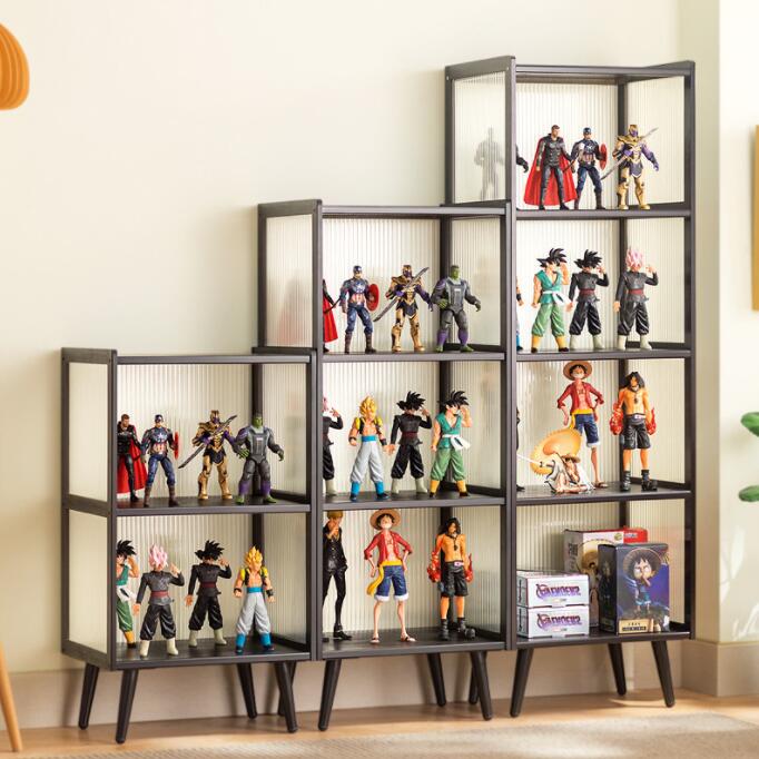 Rakuten - アクリル コレクションケース 上下スライド式扉 竹製 4層/5層 大型 ロータイプ フィギュアコレクション棚 ガラスケース 収納 完全密封 大容量 透明 フレーム 耐荷重抜群 透明展示ケース 組み立て式 転倒防止 ディスプレイ