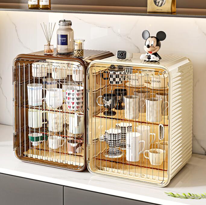 収納ボックス コップラック ラック キッチンボックス 食器ラック 水筒 収納 台所収納 化粧品入れ キッ..