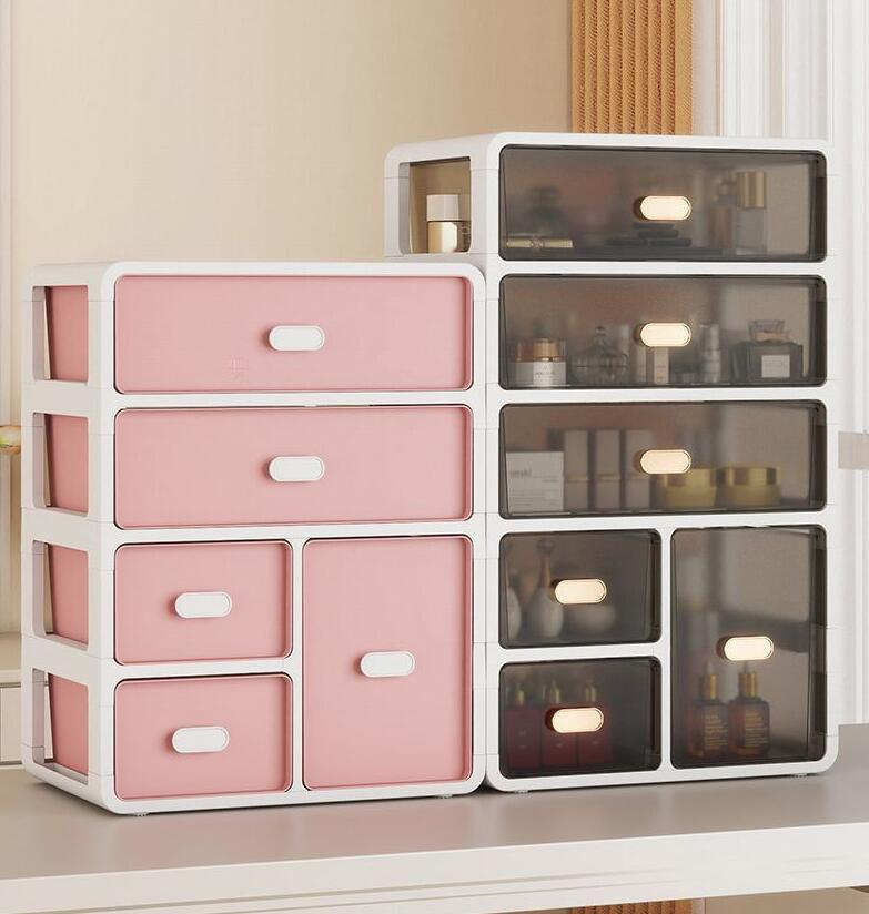 引き出し 卓上収納ケース 収納ボックス プラスチック A4/A5対応 横 小物 1段 2段 3段 滑り止め 大容量 文房具収納 書類ケース 化粧品 事務用品 文書 組み合わせても 頑丈 シンプルでおしゃれ