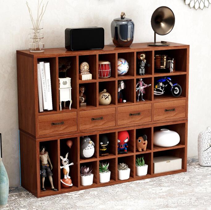 Rakuten - 引き出し 卓上収納ケース コレクションケース　収納ボックス 木製 横 小物 4段 2段 3段 滑り止め 大容量 文房具収納 書類ケース 事務用品 文書 衣類収納 組み合わせても 頑丈 シンプルでおしゃれ