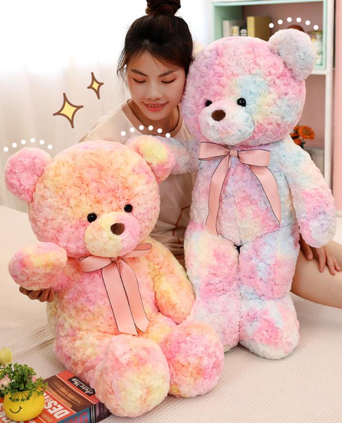 Bear - ぬいぐるみ 特大 クマ ぬいぐるみ お誕生日 くま ぬいぐるみ 大 クマ 大きい ぬいぐるみ 手触りふわふわ 抱き枕 女性 母の日 クリスマス 彼女 ギフト 贈り物 女の子 店飾り 巨大 ぬいぐるみ おもちゃ100cm/80cm