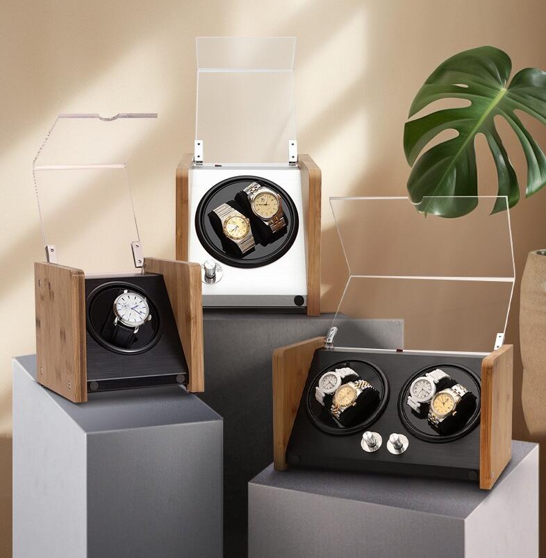 ワインディングマシーン 腕時計自動巻き上げ機 ウォッチワインダー 高級時計ケース 自動巻き 腕時計ワインダー 静音設計 ウッド調 インテリアusb レディース メンズ時計対応